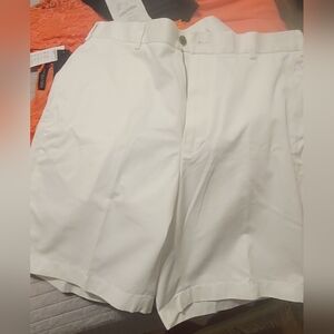 Brooks Brothers white Chino flat front men's shorts 34w NWT